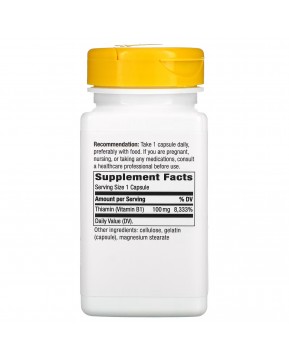 Nature's Way, Витамин B-1, 100 мг, 100 капсул